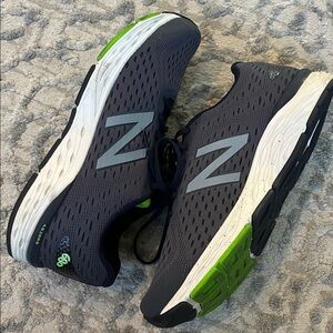 New Balance Neon Green and Navy Sneakers Running Shoes Mens